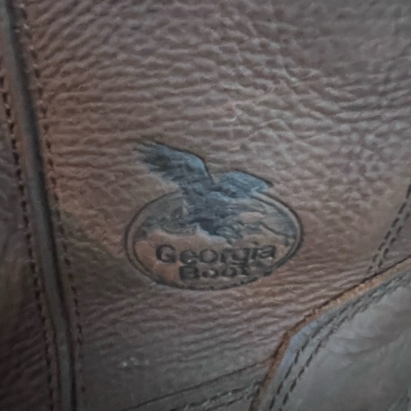Georgia Boot Muddog2 Wellington GB00229TS Mens 9M Work Tan Leather Black Pull On main image 7